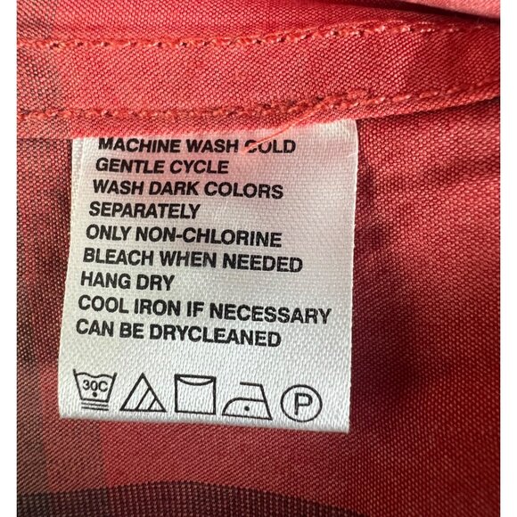 Tommy Bahama Men's Red Plaid Short-Sleeve Button-Up Shirt XL - Picture 8 of 16